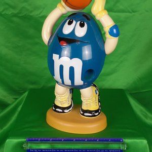 Vintage Blue Basketball M&M candy dispenser